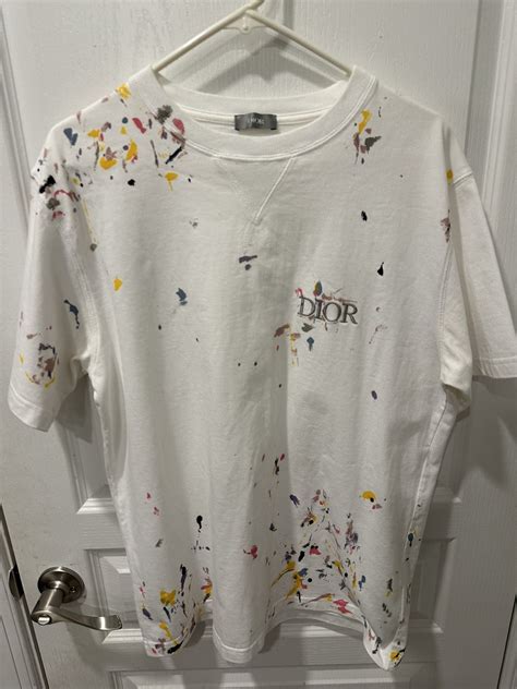 dior paint splatter sweatshirt|More.